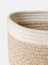 Load image into Gallery viewer, Montrésor White &amp; Desert Cotton Rope Storage Baskets