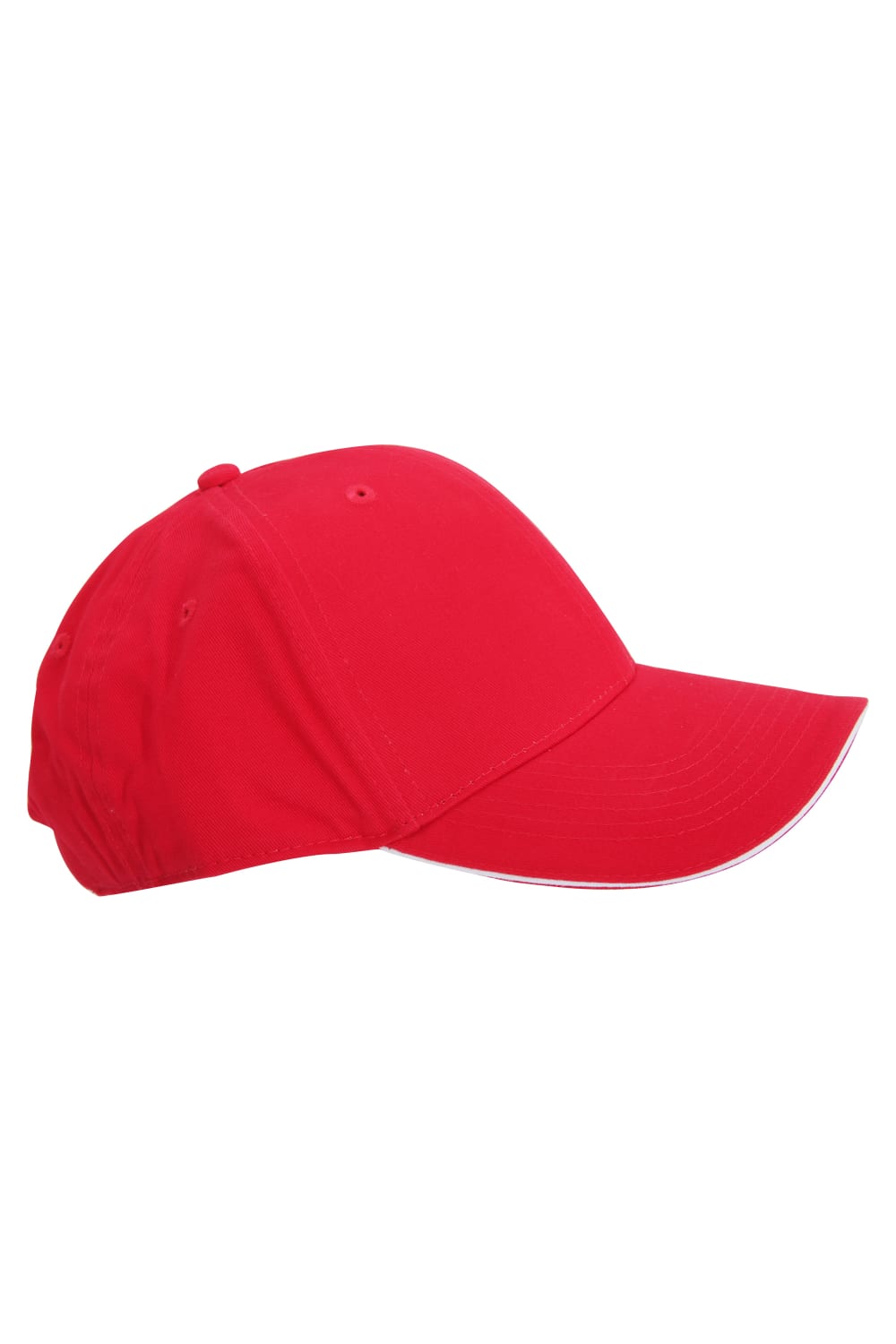 Beechfield® Adults Unisex Athleisure Cotton Baseball Cap (Classic Red/White)