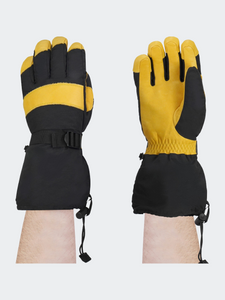 Mens Ski Gloves - Black/Yellow