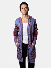 Load image into Gallery viewer, Knit Parka With High Priestess Jacquard in Purple Haze