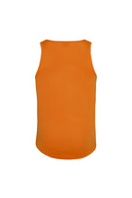 Load image into Gallery viewer, Just Cool Mens Sports Gym Plain Tank/Vest Top (Orange Crush)