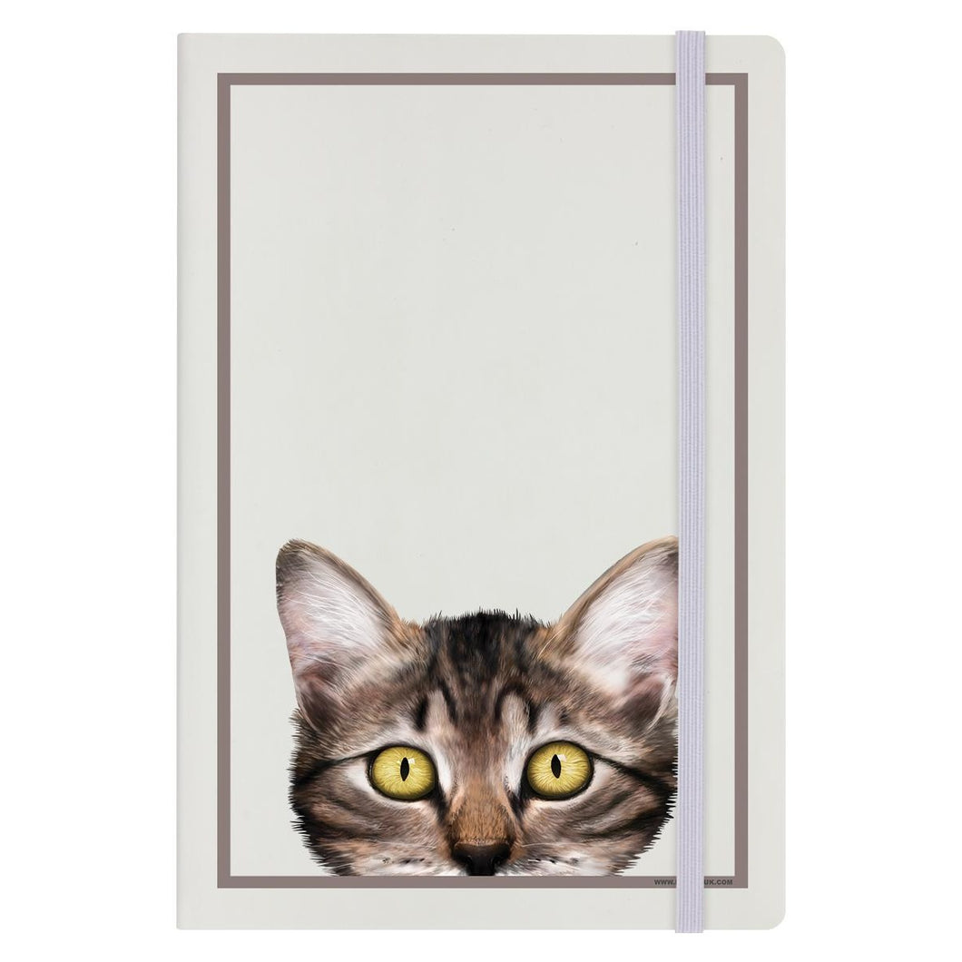 Inquisitive Creatures Kitten A5 Hard Cover Notebook (Cream) (One Size)
