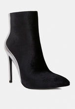 Load image into Gallery viewer, Slade Metallic Highlight Black High Heeled Ankle Boots