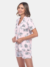 Load image into Gallery viewer, Short Sleeve Floral Pajama Set