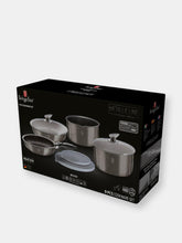 Load image into Gallery viewer, Berlinger Haus 9-Pieces Cookware Set w/ Ergonomic Handle Aquamarine Collection