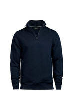 Load image into Gallery viewer, Tee Jays Mens Half Zip Sweatshirt (Navy)