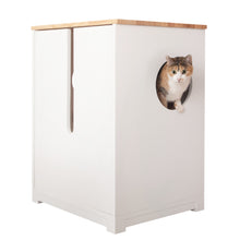 Load image into Gallery viewer, Omega Slide Enclosure Cat Litter Cabinet With Foldable Litter Box