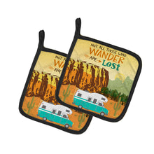 Load image into Gallery viewer, RV Camper Camping Wander Pair of Pot Holders