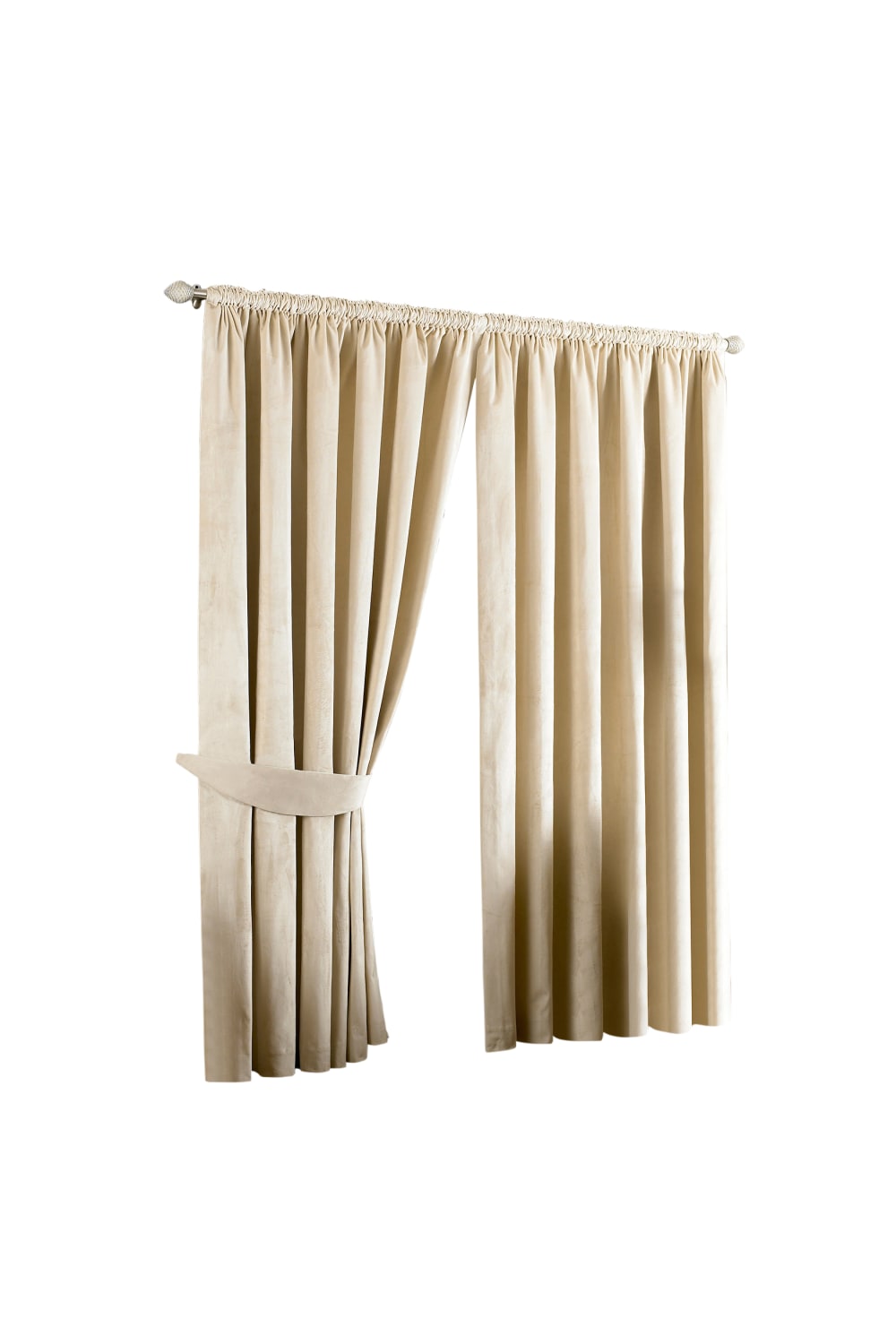Riva Home Imperial Pencil Pleat Curtains (Cream) (90 x 72 inch)