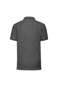 Mens 65/35 Pique Short Sleeve Polo Shirt (Dark Heather)