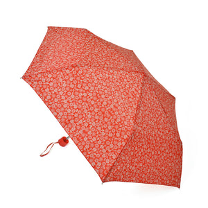 Drizzles Womens/Ladies Daisies Compact Umbrella (Red) (One Size)