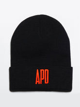 Load image into Gallery viewer, Black Beanie with Neon Logo