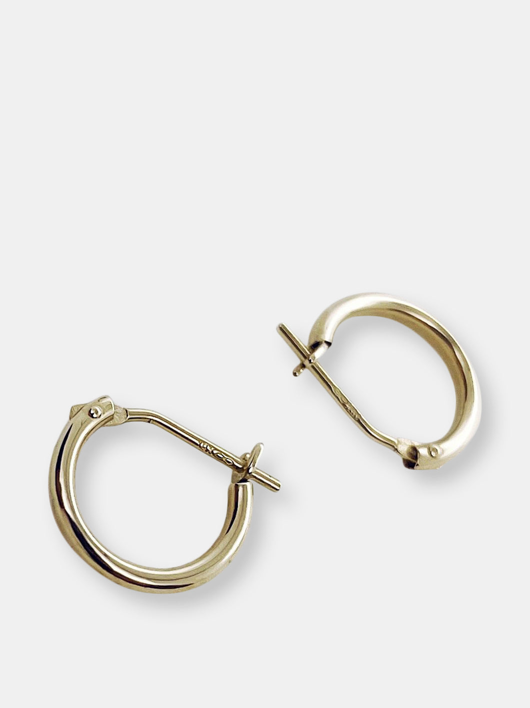 1cm Huggie Earrings | 14k Gold Pair