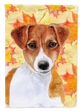 Load image into Gallery viewer, Jack Russell Terrier Fall Garden Flag 2-Sided 2-Ply