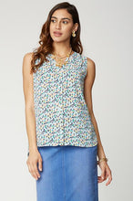 Load image into Gallery viewer, Sleeveless Pintuck Blouse - Ditsy Springs