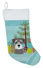 Load image into Gallery viewer, Christmas Tree and Schnauzer Christmas Stocking