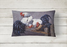 Load image into Gallery viewer, 12 in x 16 in  Outdoor Throw Pillow Roosters Roosting Canvas Fabric Decorative Pillow