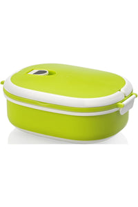 Bullet Spiga Lunch Box (Green,White) (7.4 x 5.8 x 3.1 inches)