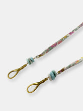 Load image into Gallery viewer, Mask Chain - Liberty Floral Fabric and Larimar Healing Crystal