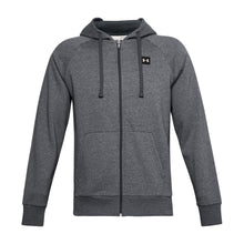 Load image into Gallery viewer, Under Armour Mens Rival Fleece Full Zip Hoodie (Light Grey Heather/Onyx White)