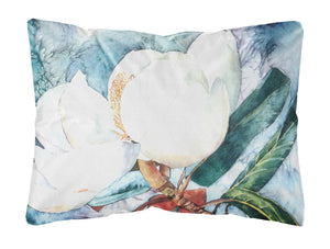 12 in x 16 in  Outdoor Throw Pillow Flower - Magnolia Canvas Fabric Decorative Pillow