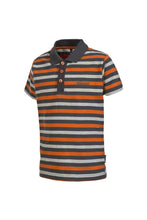 Load image into Gallery viewer, Trespass Childrens Boys Garth Striped Polo Shirt (Flint Stripe)