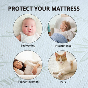 Bamboo Waterproof Mattress Protector, Full