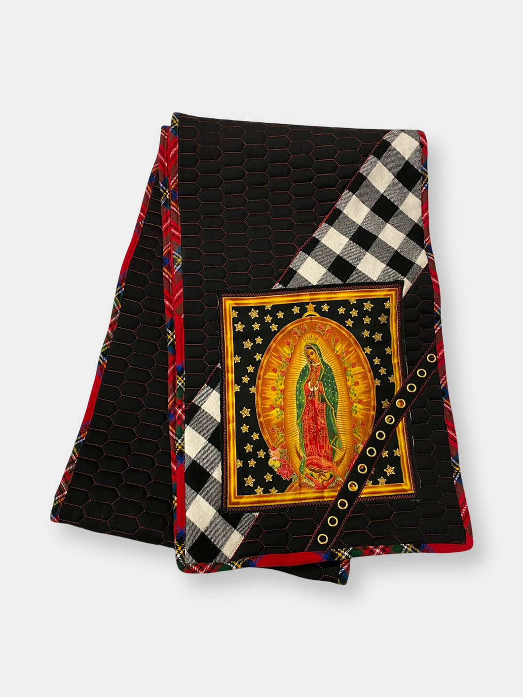 Our Lady of Guadalupe Quilted Patchwork Scarf