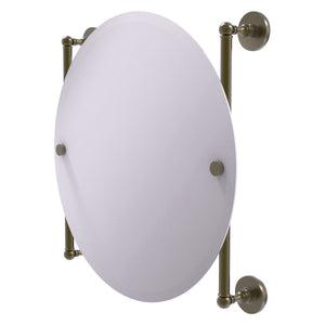 Allied Brass Prestige Skyline Collection Round Frameless Rail Mounted Mirror