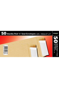 Impact 229 x 102mm Peel And Seal Manilla Envelopes