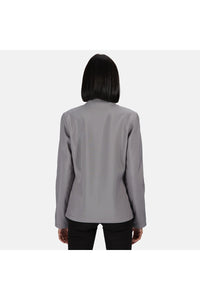 Regatta Standout Womens/Ladies Ablaze Printable Soft Shell Jacket (Rock Grey/Black)