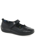 Load image into Gallery viewer, Hush Puppies Childrens Girls Cindy Senior Back To School Shoes (Black Leather)
