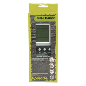Happy Pet Products Komodo Duel Digital Thermometer & Hygrometer (Black) (One Size)