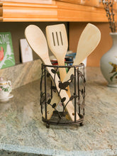 Load image into Gallery viewer, Birdsong Collection Steel Free-Standing Round Cutlery Holder