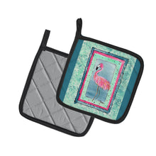 Load image into Gallery viewer, Bird - Flamingo Pair of Pot Holders