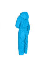 Load image into Gallery viewer, Trespass Childrens/Kids Button Rain Suit (Blue)