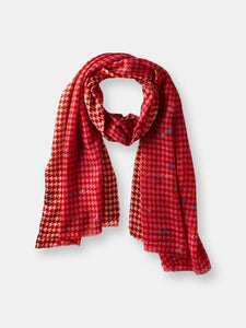 Fun Houndstooth Scarf