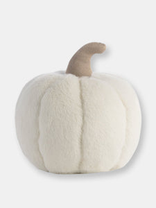 Small Faux Fur Pumpkin Pillow