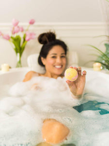 Peachy Lemon Bubble Bath Scoop Sundae