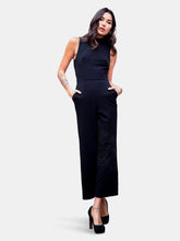 Load image into Gallery viewer, Charley Black  Mock Neck Jumpsuit Petites and Plus Sizes