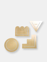 Load image into Gallery viewer, Brass Page Markers Set of 8 in Geometric