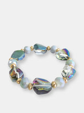Load image into Gallery viewer, Multi Glass and Facet Stone Stretch Bracelet