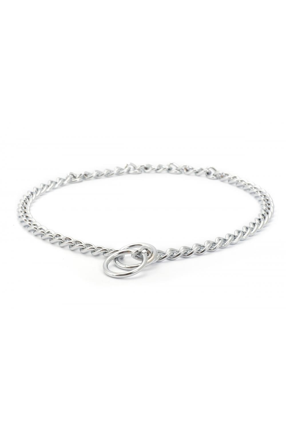 Ancol Medium Check Dog Chain (Silver) (Size 5 - 20in)