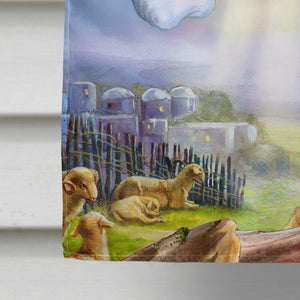 28 x 40 in. Polyester The Shepherds and Angels Appearing Flag Canvas House Size 2-Sided Heavyweight