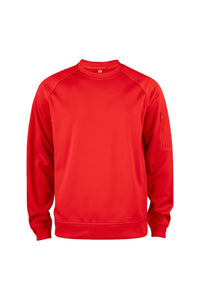 Unisex Adult Basic Round Neck Active Sweatshirt - Red