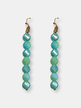 Load image into Gallery viewer, Sea Green Crystal Drop Earring