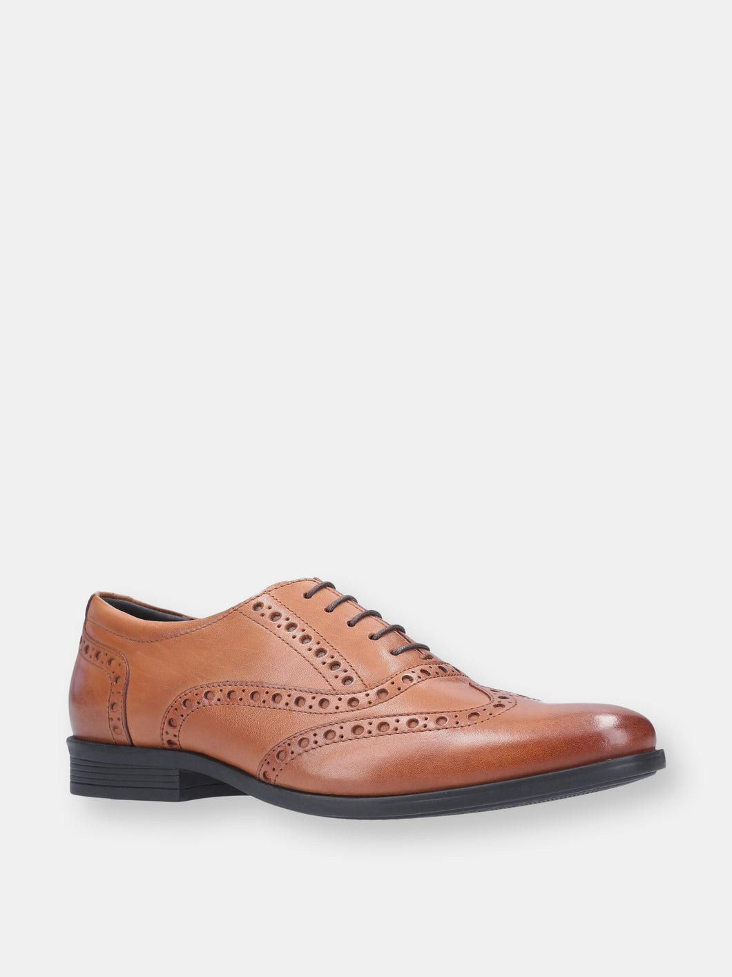 Mens Oaken Brogue Leather Shoe - Brown