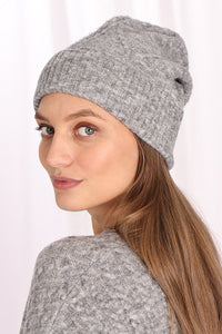 Wool Blend Cable Hat