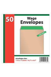 Impact Plain Wage Envelope (Pack of 50) (Brown) (One Size)