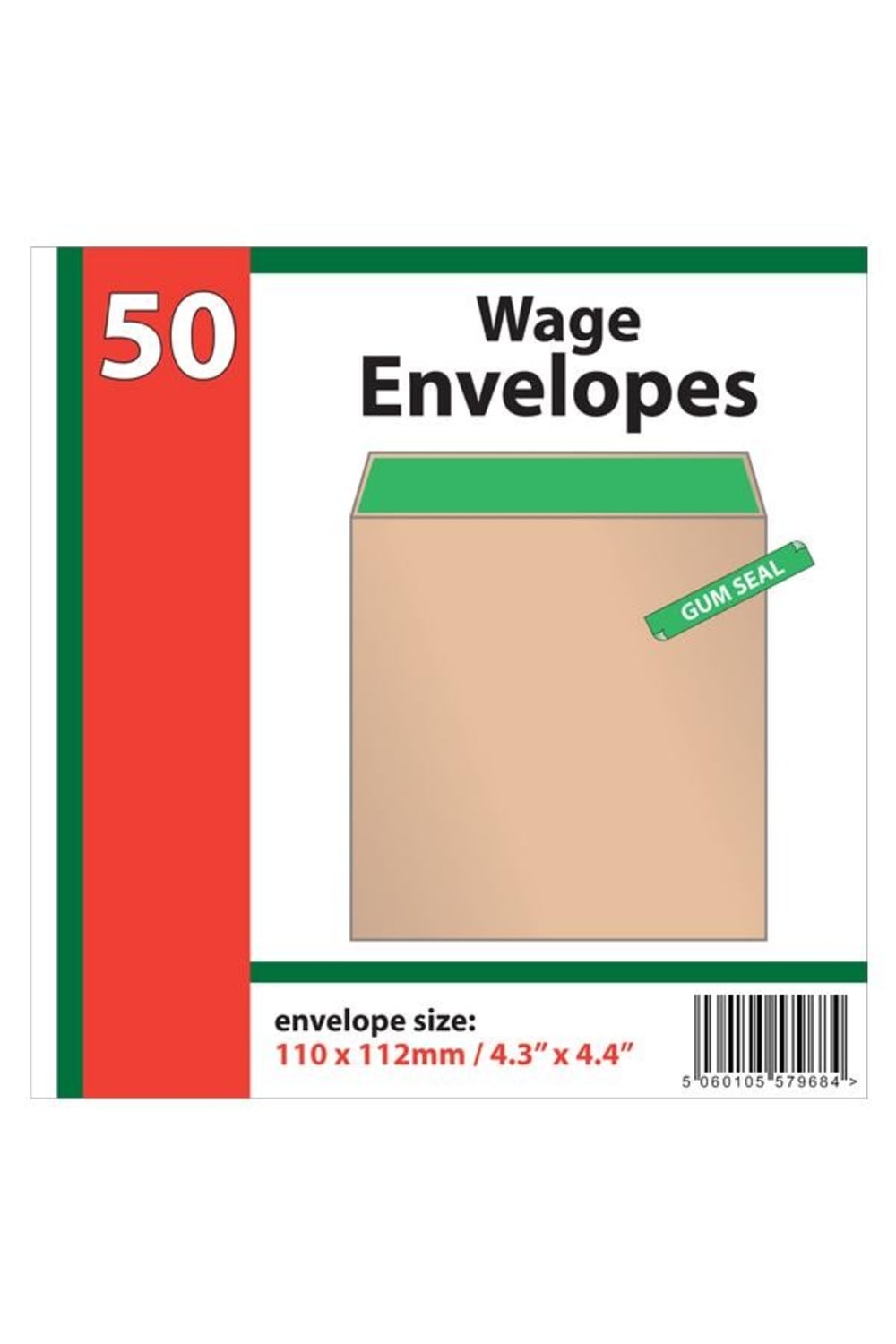 Impact Plain Wage Envelope (Pack of 50) (Brown) (One Size)